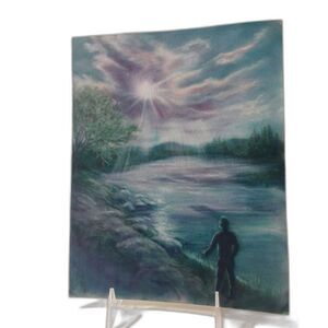 Stunning Arizona Sunset Hand Made in Magic Colors Possibly Chalk or Pencil